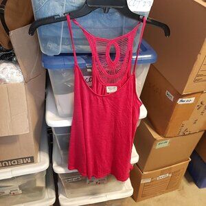 NEW ! Mossimo Supply Co. Cutout Top Sleeveless Pink Size M